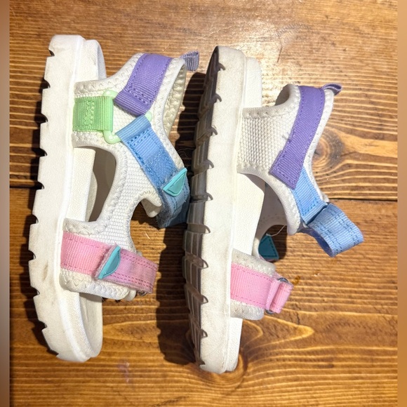 Oshkosh B'Gosh Multicolor Adjustable Toddler Sandals Size 10 - Picture 6 of 8